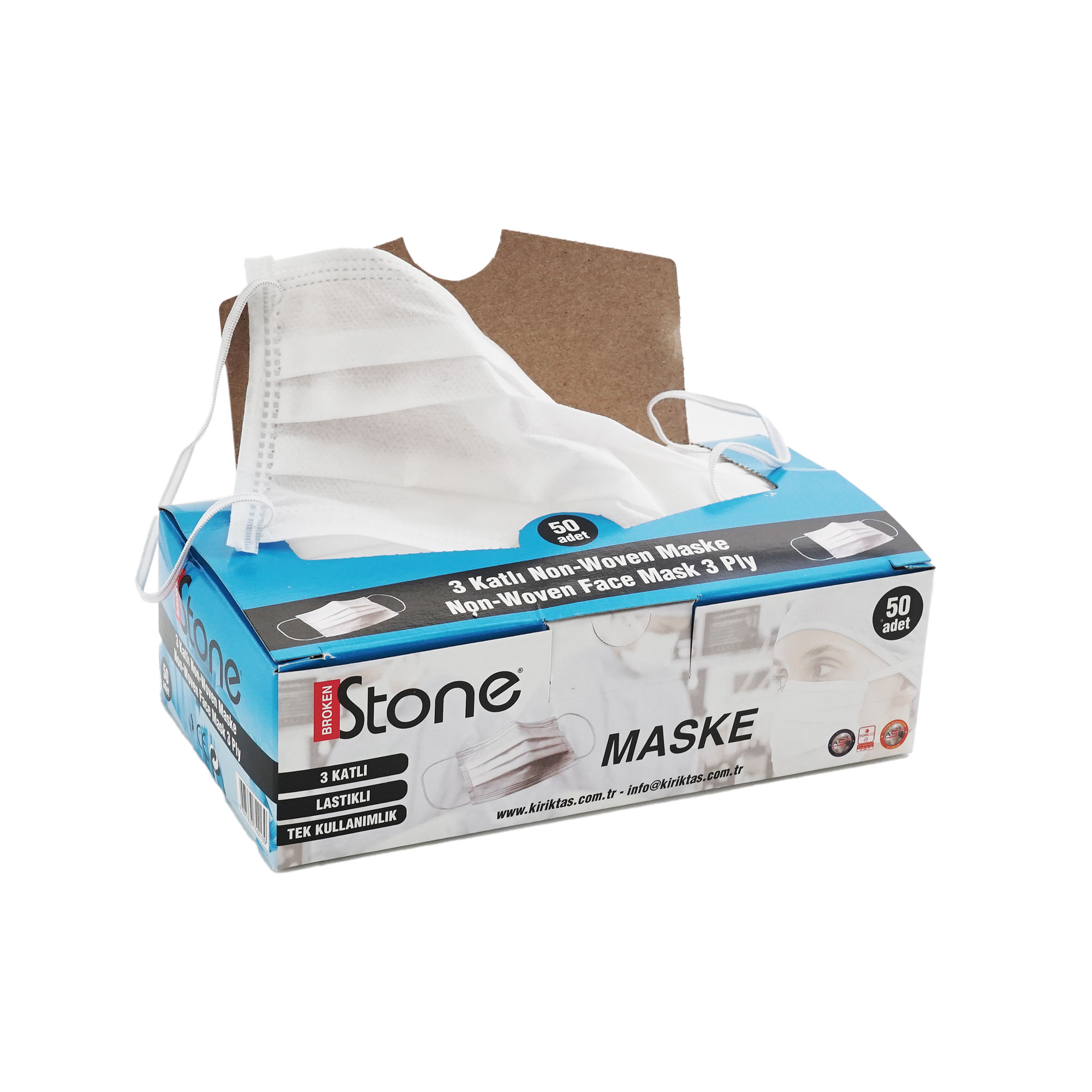Maske Non Woven 3-lagig (50 Stk. x 40 Pk)