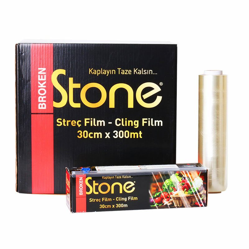 Envoltura de plástico de PVC en caja 30 cm x 300 m 9 μm