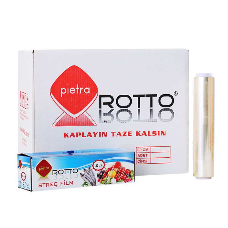 Pvc Streç Film Kutulu 30 cm x 150 mt 8 mic