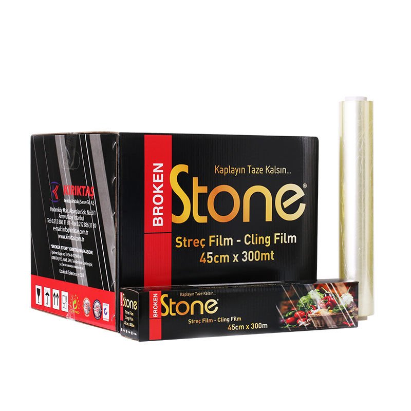 Pvc Streç Film Kutulu 45 cm x 300 mt 8 mic